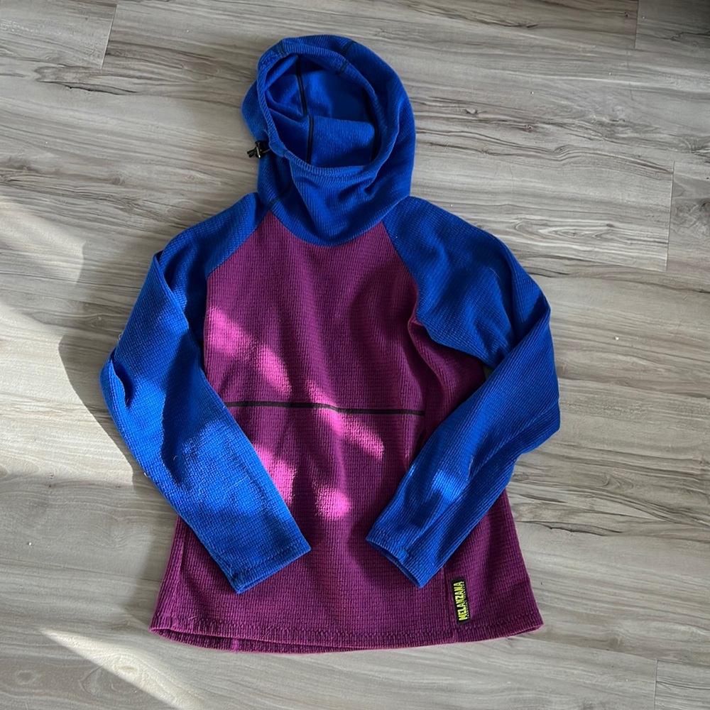 Melanzana Women’s Microgrid Hoodie, size M